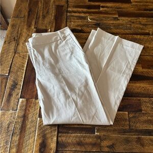 Petite Sophisticate Women's Cream Boot Cut Pants